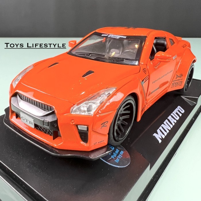Miniauto Diecast - Nissan GT-R R35 (Oranye) Skala 1:32