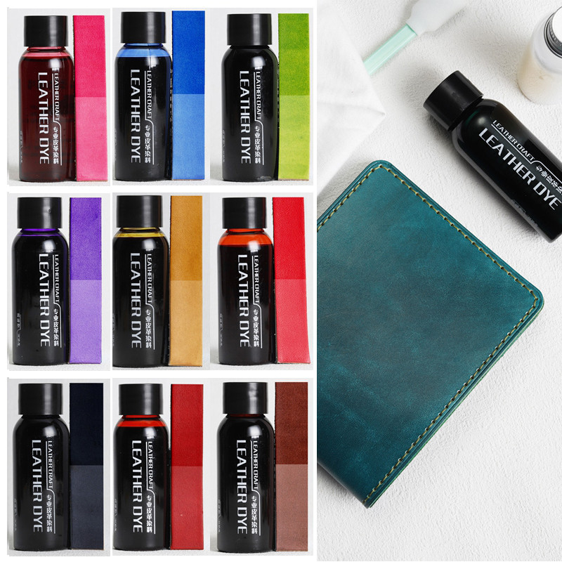 

30ml/Bottle Vegetable Tanned Leather Special Pigment Coloring DIY Handmade Leather Crafts Paint Dye Graffiti Used Pigment