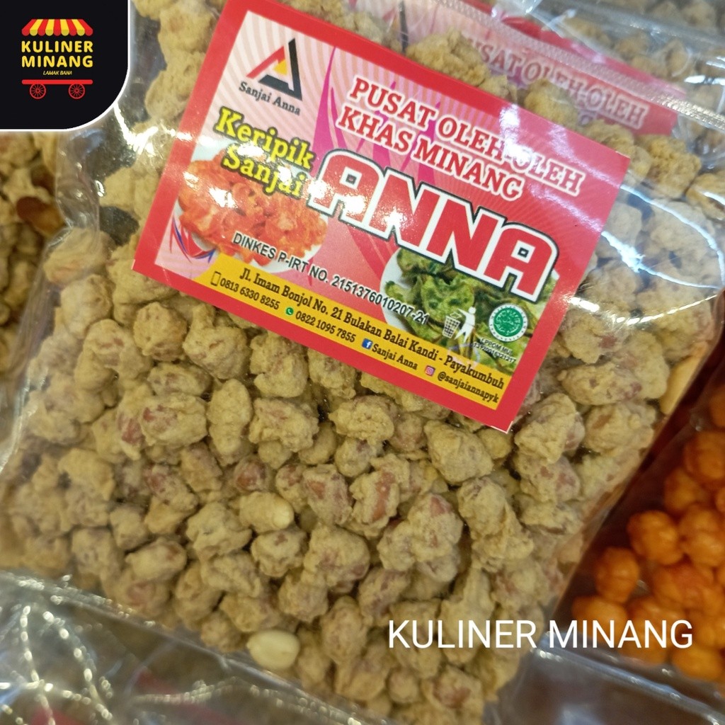 

Kuliner Minang Kacang telur Anna Oleh-Oleh Asli Cemilan Kampung Makanan Khas Payakumbuh Padang 250g Jajanan Snack Kabau AX00