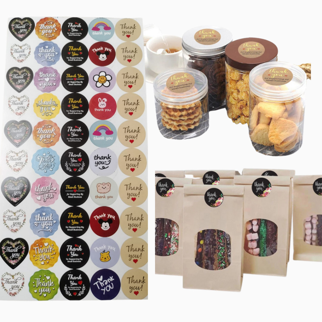 

Sticker Thankyou Label Thankyou Motif Lucu 1 Lembar Isi (50pcs)