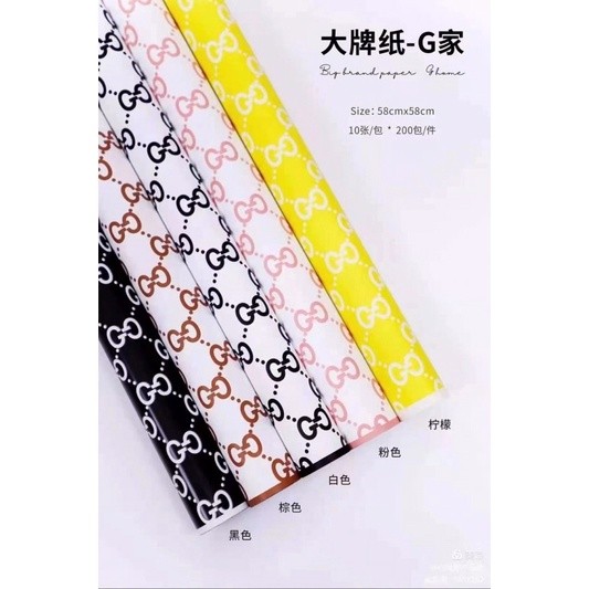 

Party balon Sale!! kertas bunga / Cellophane / tissue paper / kertas buket bunga marble / gold / polos ukuran 60x60 1 pack isi 20 lbr