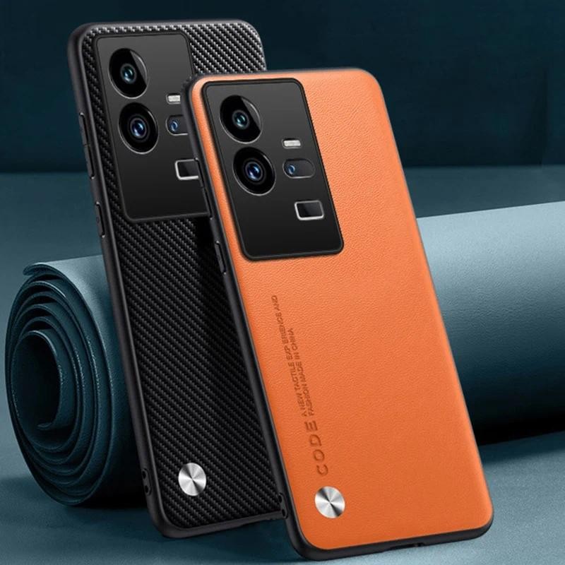 Untuk Vivo iQOO 11 Pro 11S Kasus 5G Serat Karbon Kulit Silikon Perlindungan Penuh Penutup belakang U