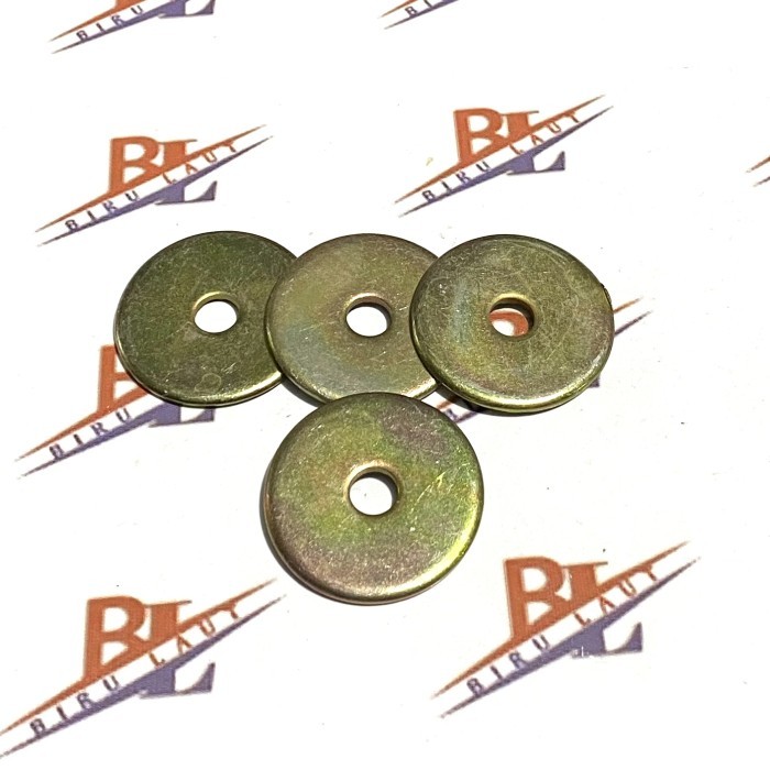 (paket isi 5 biji) Ring Plat M6x30 Washer Plat M6x30x2 Kuning