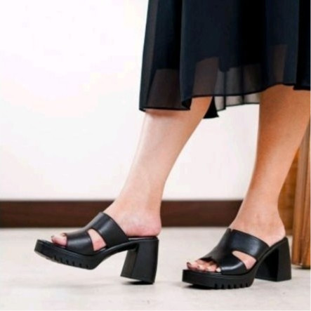 Pollux Classic Wpoay 01 | Sandal Heels | Heels Wanita Bahan Kulit