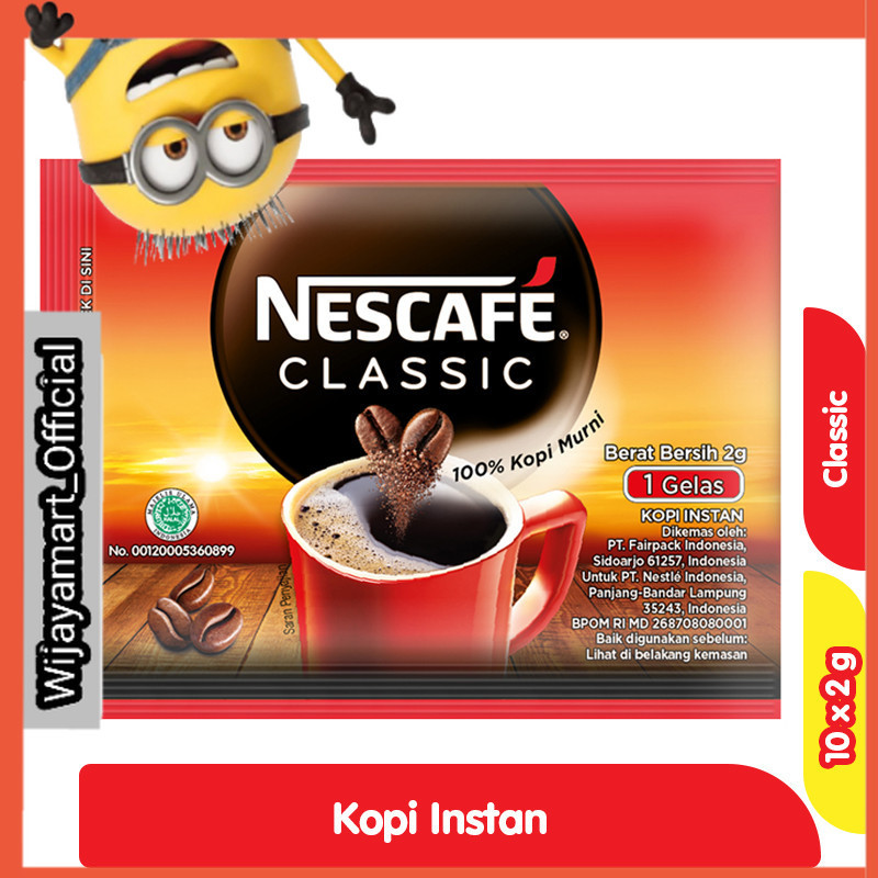 

Nescafe Kopi Klasik Sachet 10 x 2 g