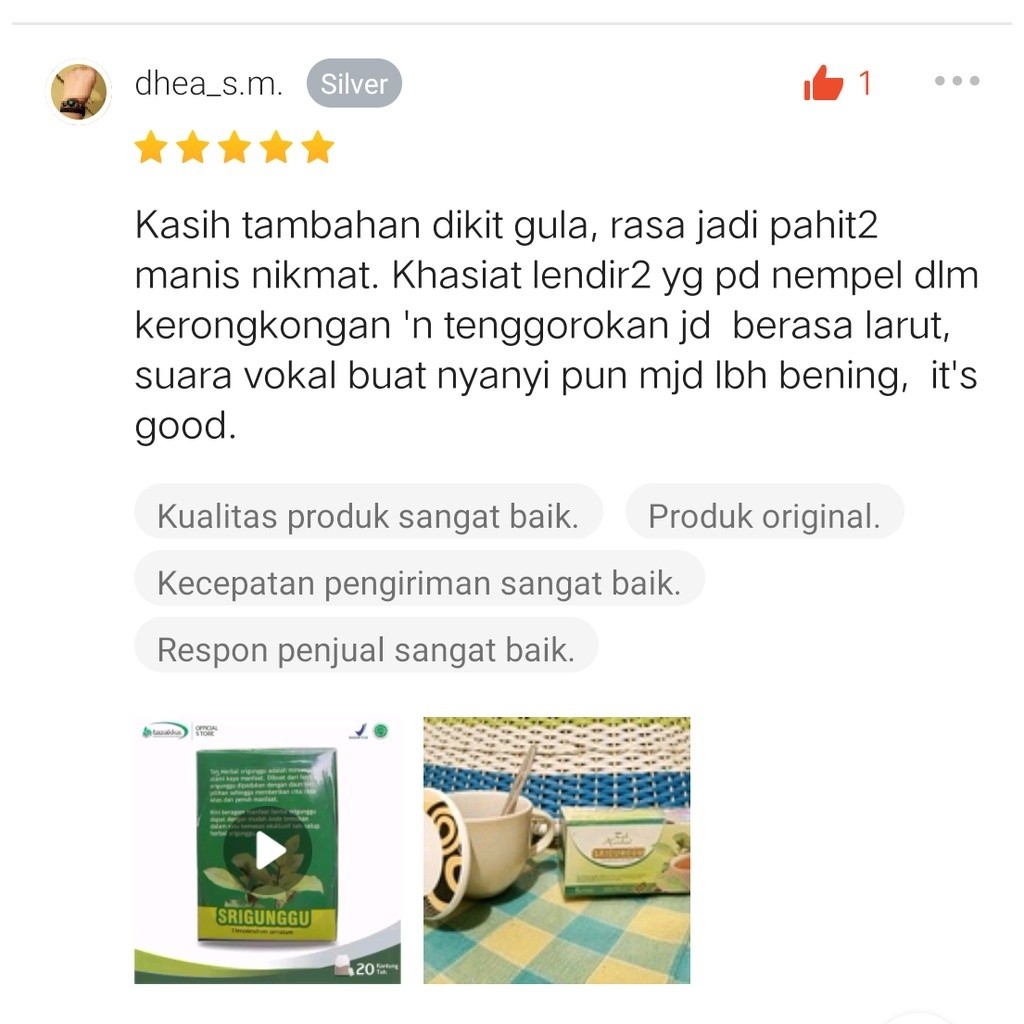 

RK12 TEH SRIGUNGGU OBAT BATUK SEBAGAI GURAH ALAMI, MELEGAKAN TENGGOROKAN BATUK DAN ASMA BPOM RESMI