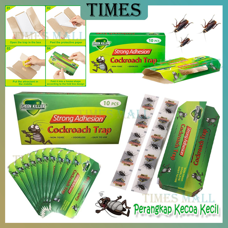 10Pcs Jebakan Perangkap Kecoa Lem/Lem Pest Obat Basmi Pembasmi Racun /Lem Jebakan Kecoa Dan Cicak /P