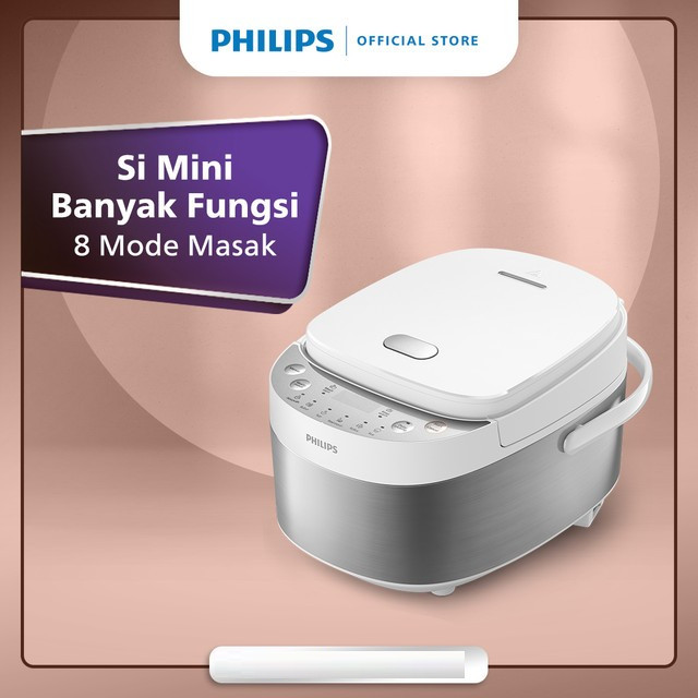 Magic Com Philips HD-3170 Digital | Penanak Nasi Philips Stainless Steel HD-3170 Digital