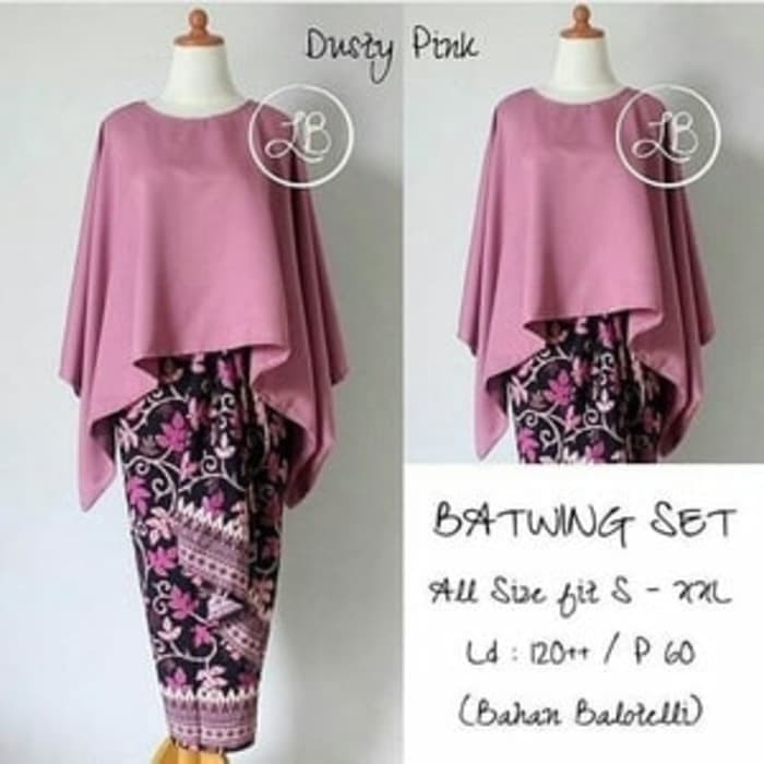 

✨NEW✨ -Setelan Kebaya Kutu Baru Batwing Milo