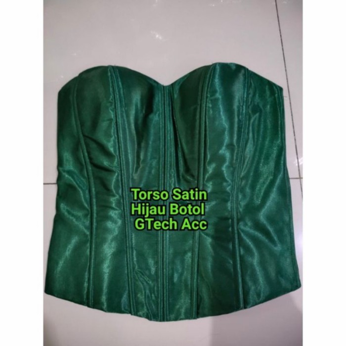 ✨NEW✨ -LONGTORSO size Jumbo~Kamisol Saten 12 Tulang~Daleman Kebaya - Putih, S