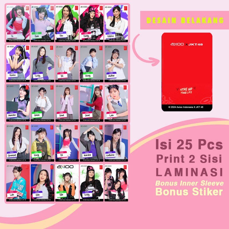 Axioo X JKT48 Photocard 25 Pcs JKT 48 Miliki Semua Koleksinya New Era Generation PC Foto jkt48