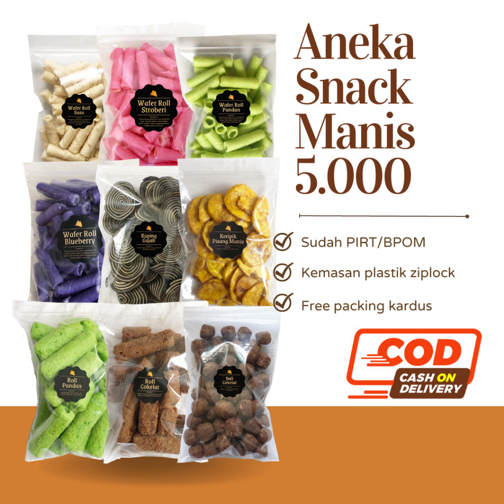 

Aneka Snack Serba Manis 5rb 5 Ribu / Cemilan Camilan Jajan Jajanan Wafer Biskuit Grosir Snack