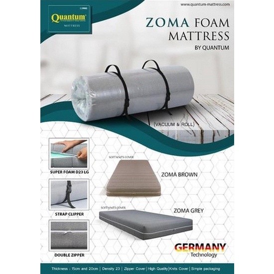 Quantum Zoma Roll Mattress 180 x 200 - Tebal 20 cm PRODUCT ORIGINAL *
