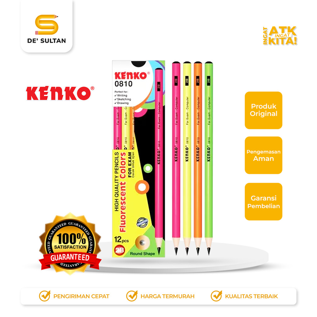 

KENKO PENSIL 2B - 0810 FLURORESENT (1LSN/ 12PCS)