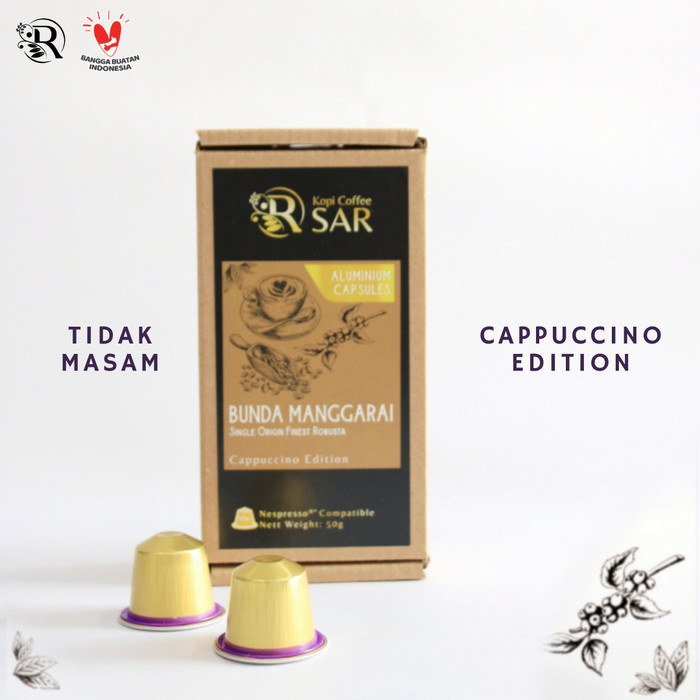 

Nespresso Compatible Coffee Capsules - Paket Hemat - Robusta Tidak Masam - F. Manggarai