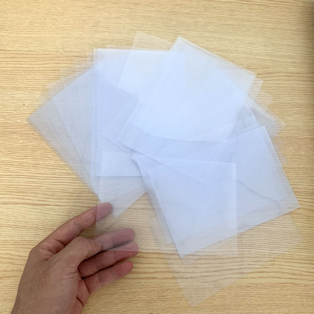 

100/50 SheetsClear PVC Flexible Transparent Plastic Sheet for DIY Projects Scrapbooking Handmade Shaker Cards Cover Album Photo