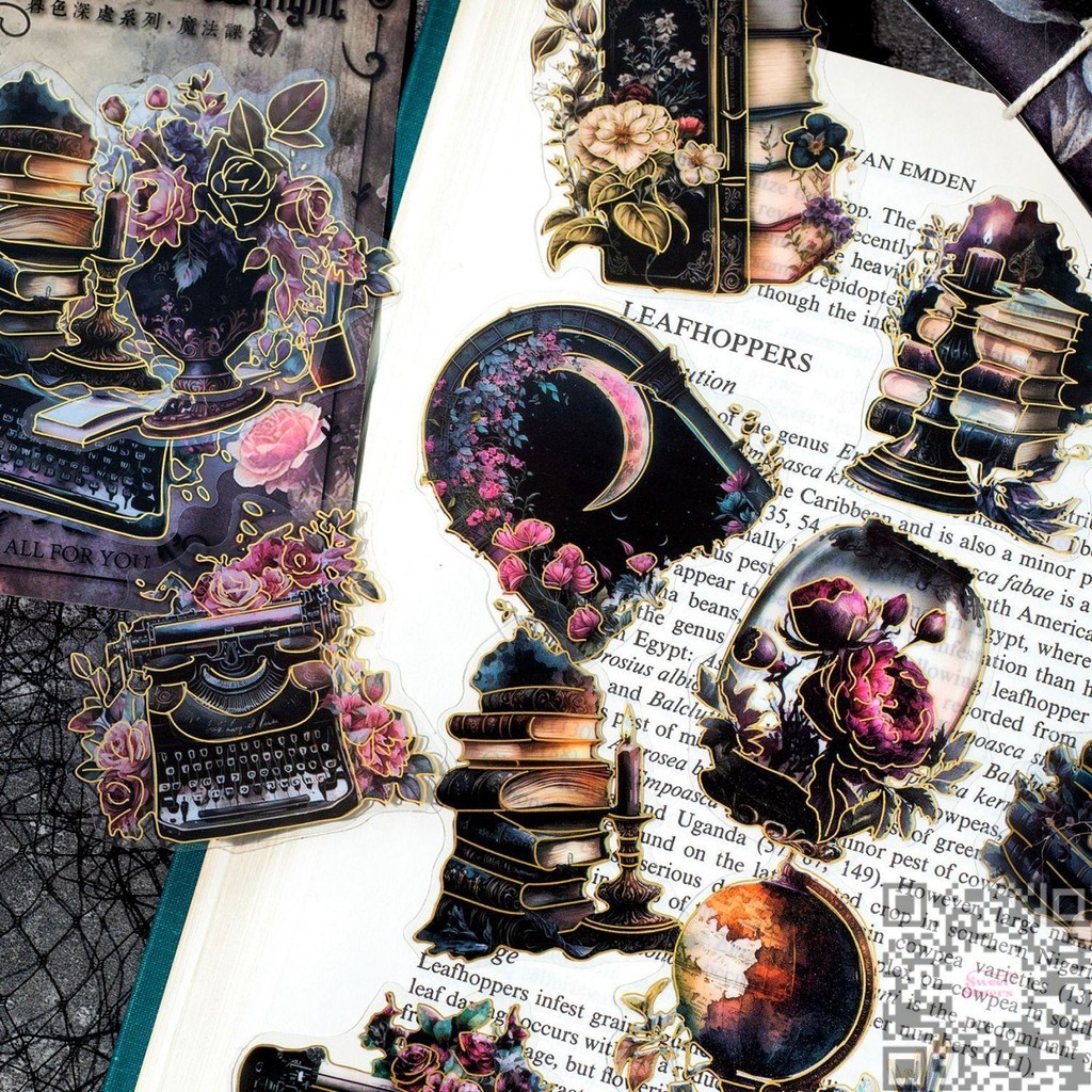 

[20 Pcs/Pack] Sticker Twilight Depth Series PET Anti Air DIY Scrapbook Deco Stiker Aesthetic Gothic
