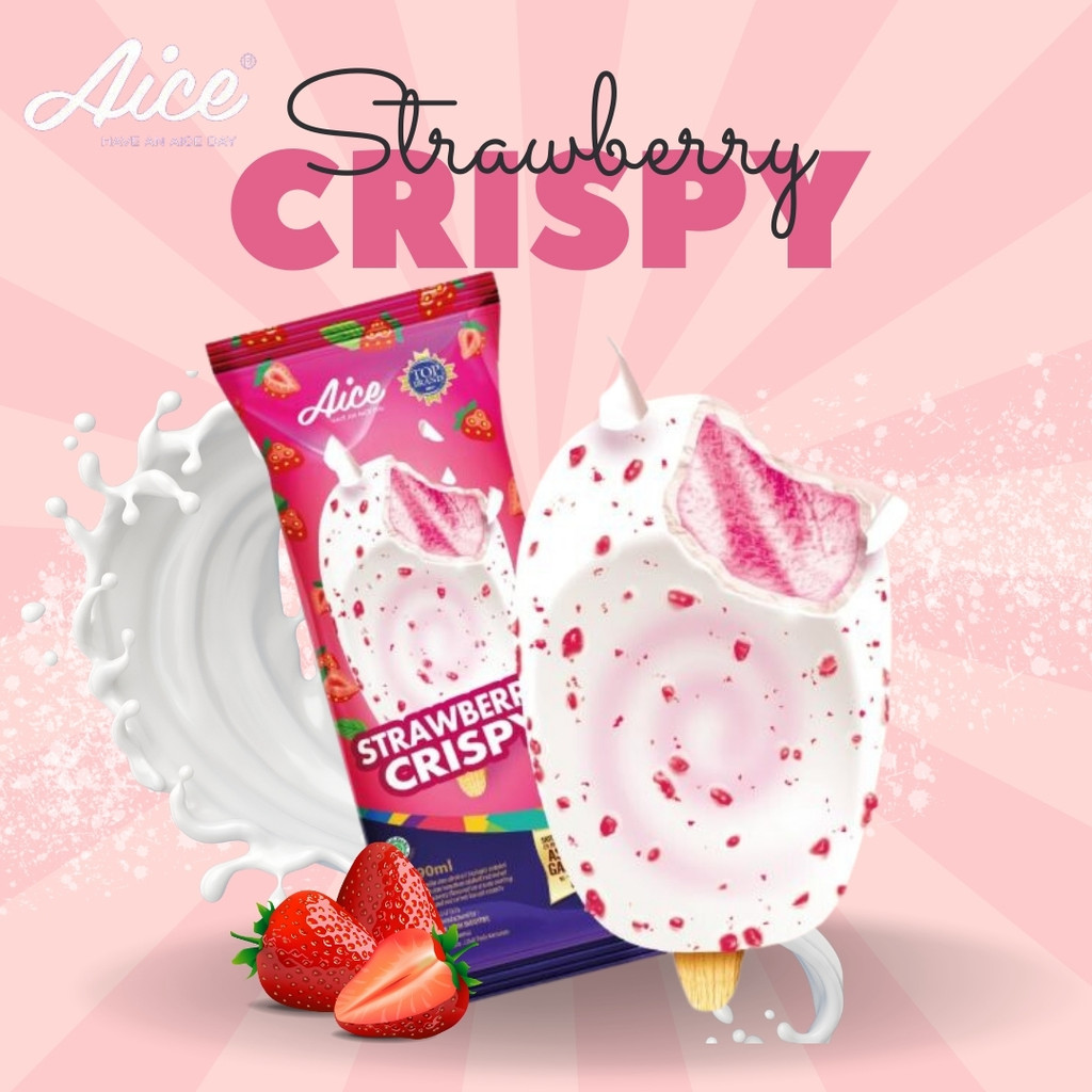 

Aice Strawberry Crispy 90ml 1Pcs