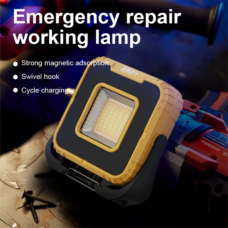

Outdoor Waterproof Camping Lamp 1000Lumens USB Rechargeable Led Emergency Dual Magnetic Strong Light Portable Searchlight