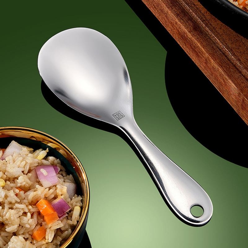 

Home Use Practical Perfect Serving Easy To Clean Long-lasting Versatile Use Thickened Non-stick Serving Spoon Rice Scoop Sturdy