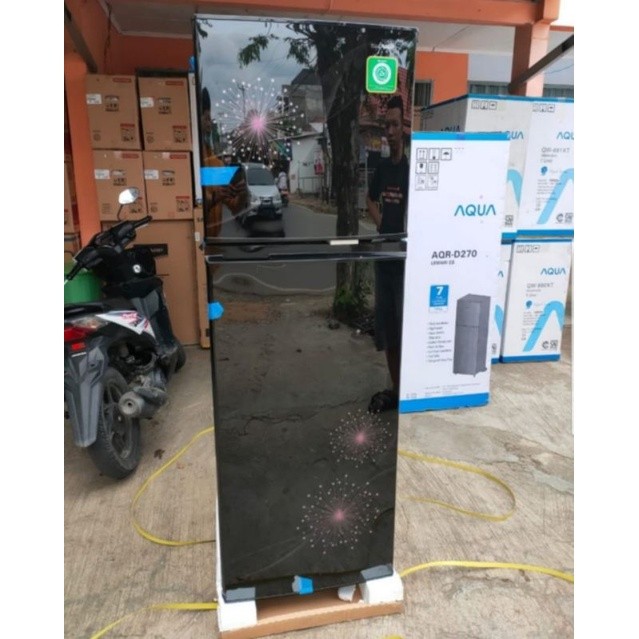 Kulkas lemari es SHARP 2 Pintu SJ-317MG bergaransi resmi original