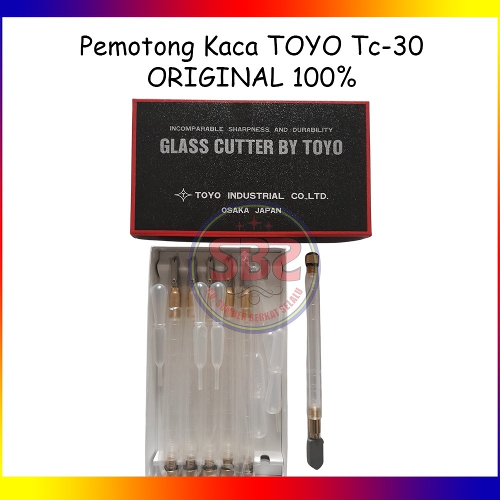 TOYO Pemotong Kaca Toyo TC 30 Asli Alat Pemotong Kaca Original Toyo TC30 Glass Cutter Pisau Kaca