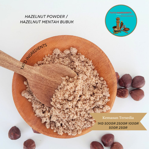 

Hazelnut powder 1kg / hazelnut mentah bubuk