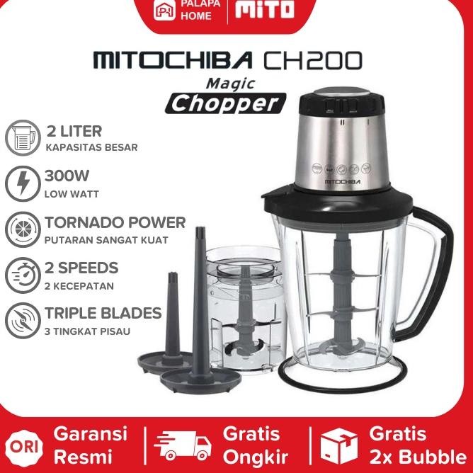 Dijual Murah - MITOCHIBA Chopper CH 200 - Mito CH200 Choper Blender CH-200 Food Processor Original O