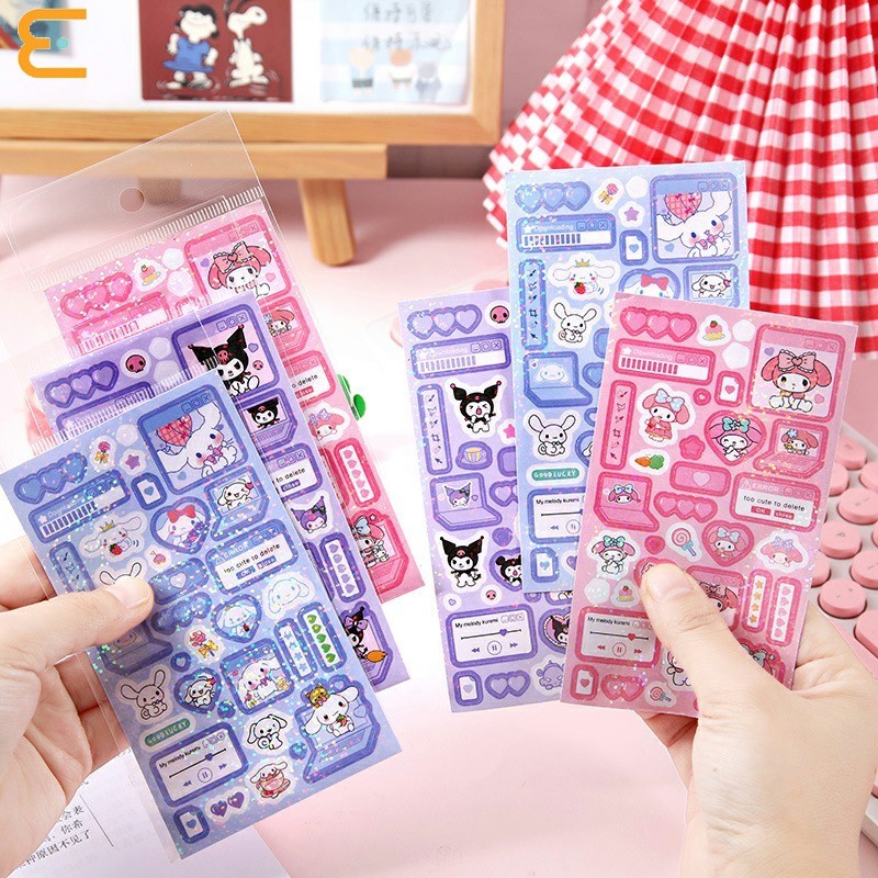 

Eeghrerr Stiker Kartun Sanrio Lucu Stiker Gadis Hati Ins Gaya Stiker DIY Stiker Siswa Kreatif