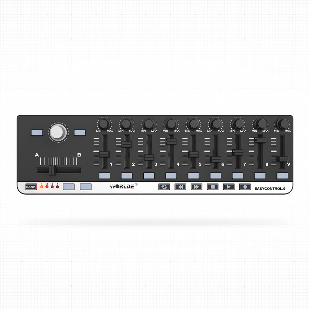 Worlde MIDI Slim-Line MIDI Controller Keyboard Piano USB MIDI Control Keyboard MIDI Keyboard Instrum