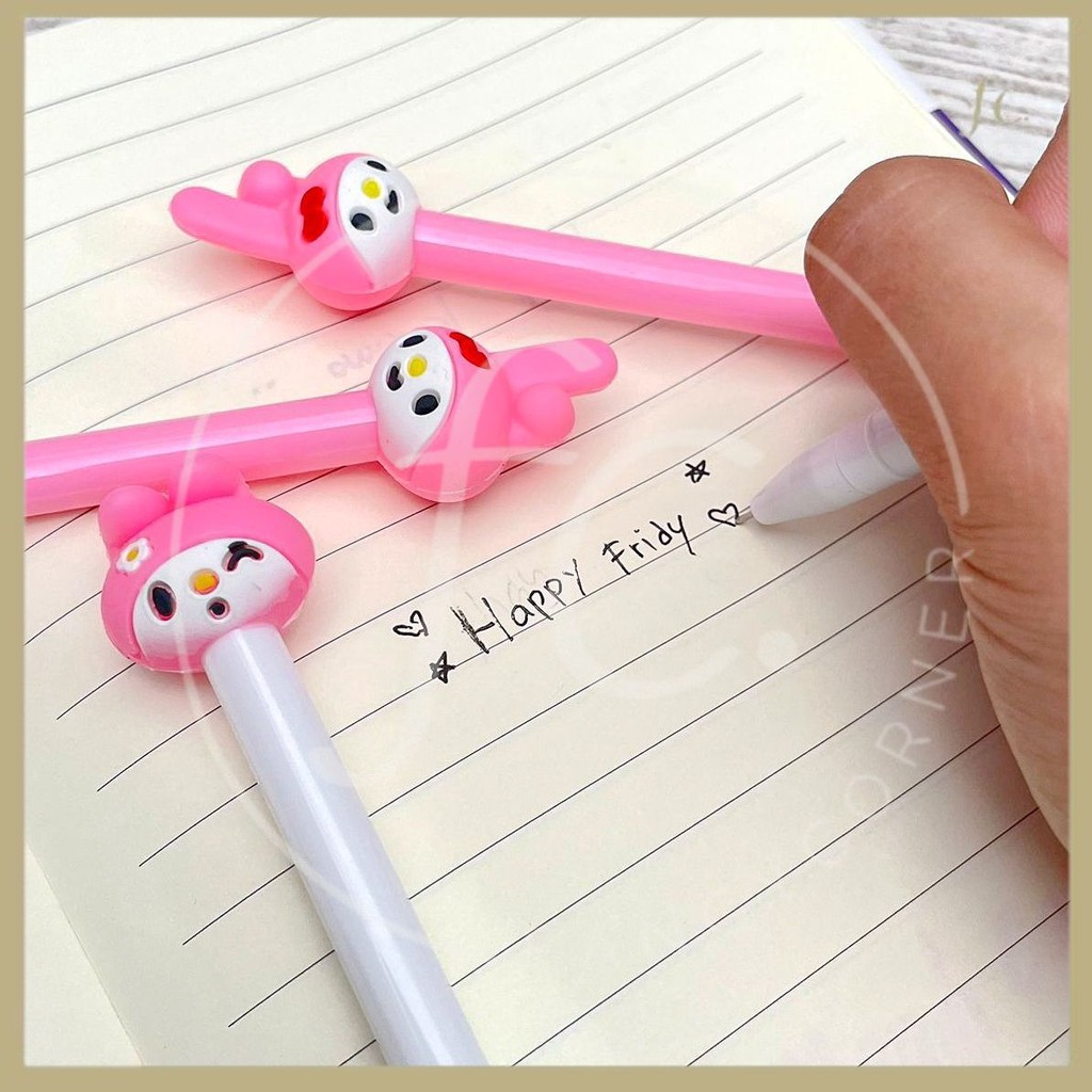 

Pen / Pulpen / Bolpen Gel Tinta Hitam Karakter Kepala Kelinci Sanrio My Melody Rabbit Head PG-1480 ATK Sekolah Anak Harga Grosir Ready COD