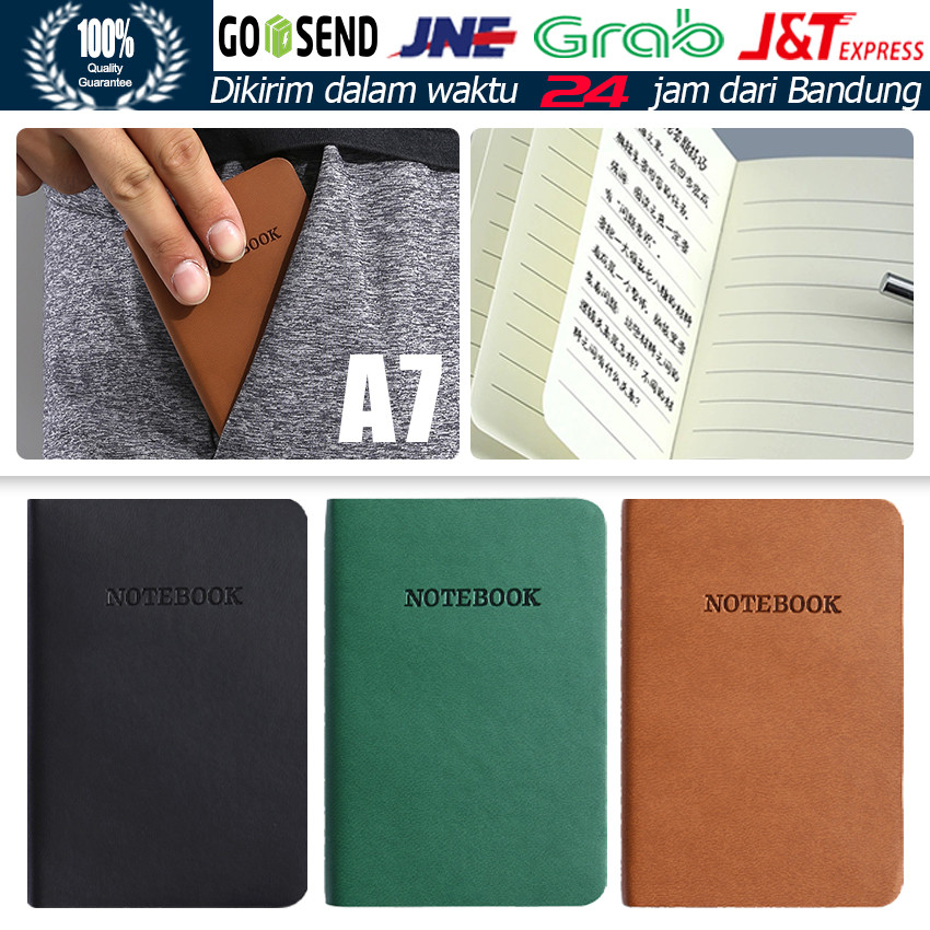 

100 Lembar Notebook A7 Pocket / Buku Diary Kecil / Pertemuan Scrapbook Mini