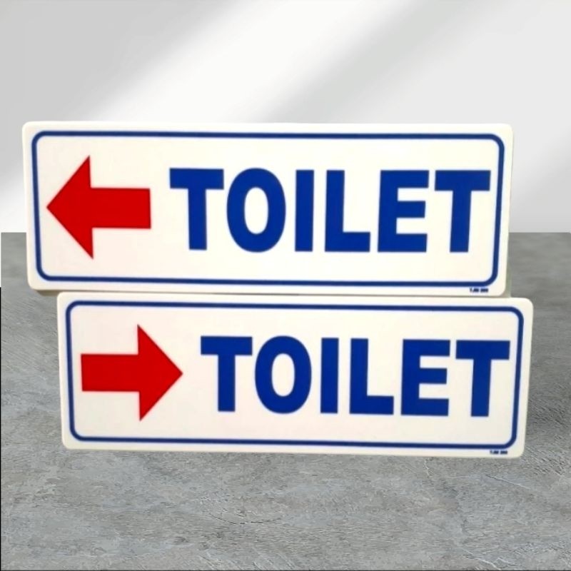 

Akrilik sign petunjuk arah lokasi TOILET kiri/kanan | Papan Petunjuk Toilet Kanan Kiri | Sign acrylic