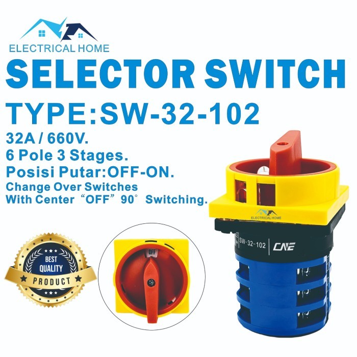 Selector Switch/ Cam Switch OFF-ON 32A