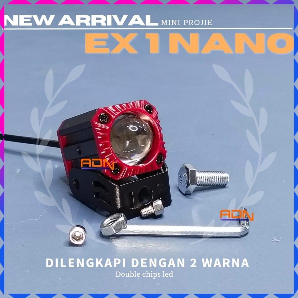 EX1 LED Mini Projie 1 Mata Mini Laser Micro Projie 1 Lens Sql Cree Lampu Sorot Tembak Foglamp