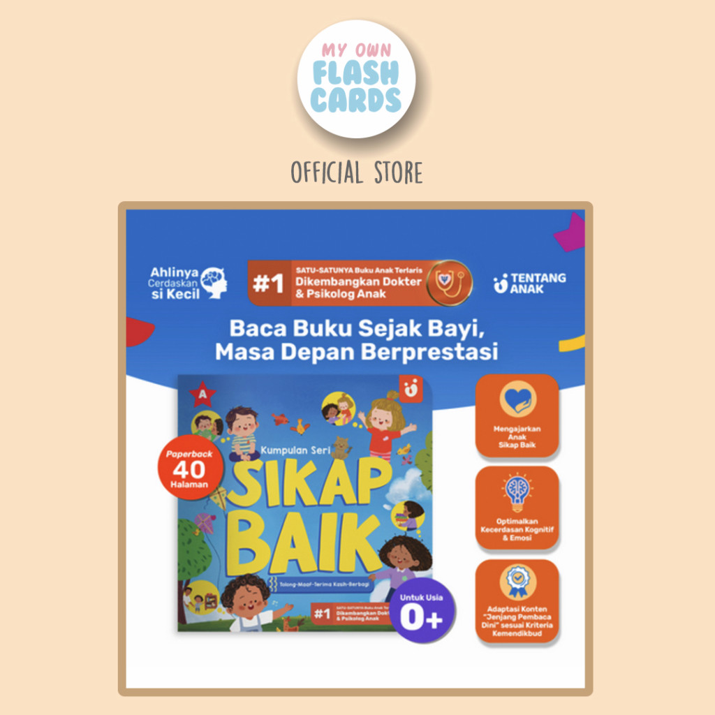 

Buku Anak Kumpulan Seri SIKAP BAIK | Buku Cerita Anak Bergambar | Buku Belajar Membaca | Ajarkan Tolong, Maaf, Terima Kasih, Berbagi Edukasi Tentang Anak