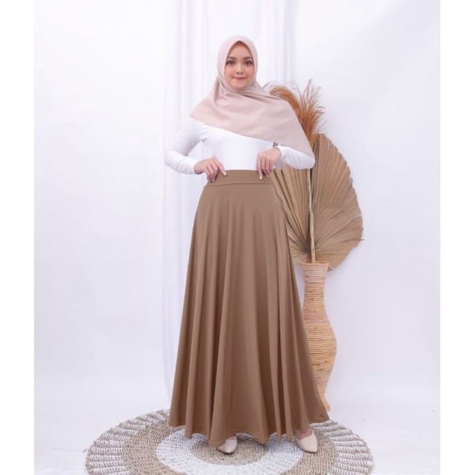 Rok Payung Panjang Wanita TS Rok Lebar Mrs4 Keren