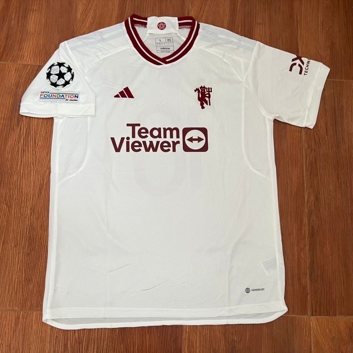 JERSEY MU 3RD FULL PATCH UCL 2023 2024 JERSEY BOLA FULL UCL AS