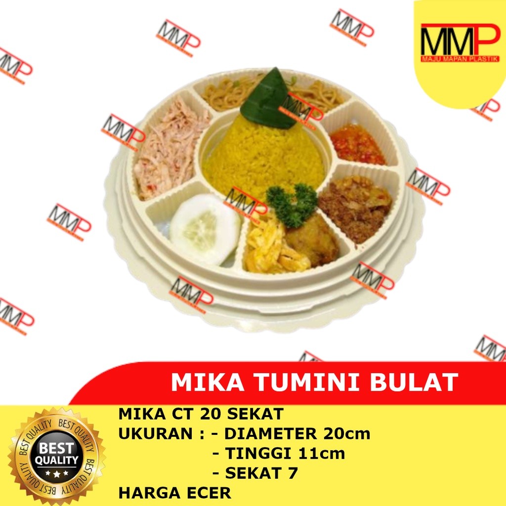 Mika Tumini Bulat CT 20 Sekat / Mika Tumpeng Mini Sekat 7