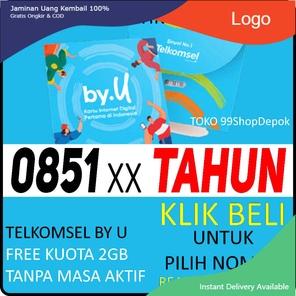 Nomor Cantik Telkomsel By' U Kartu Perdana by U TAHUN 1 - Nomor Cantik Telkomsel byu Telkomsel TAHUN