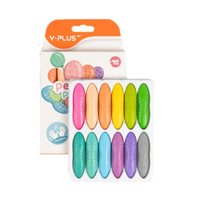 

Andma Magical Crayon 24 pcs Crayons Set Bayi Anak Peanut Yplus UK Mudah Diha - Pastel isi12pcs