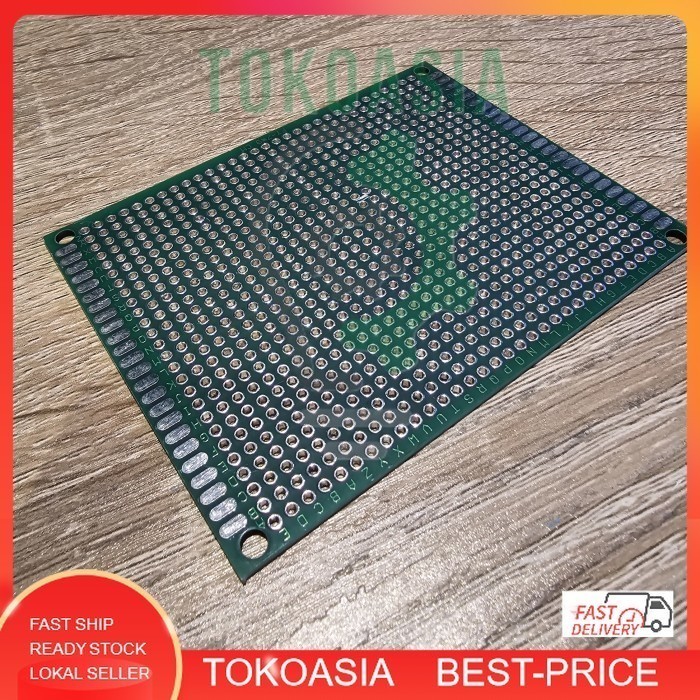 

Board Prototype Hole Grid Board Kit 7 x 9 Perforated Board Perforated Grid Board Double-Sided Circuit Board Compatible with Arduino Kits for DIY Soldering