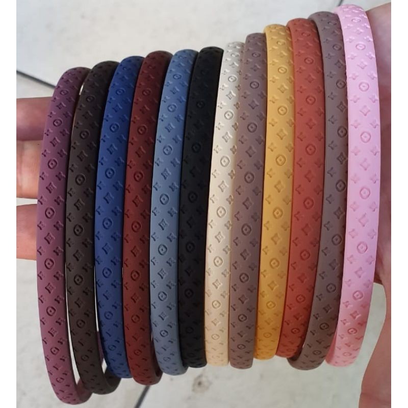 Bando Korea polos bando dewasa polos grigi zigzag lada lilit