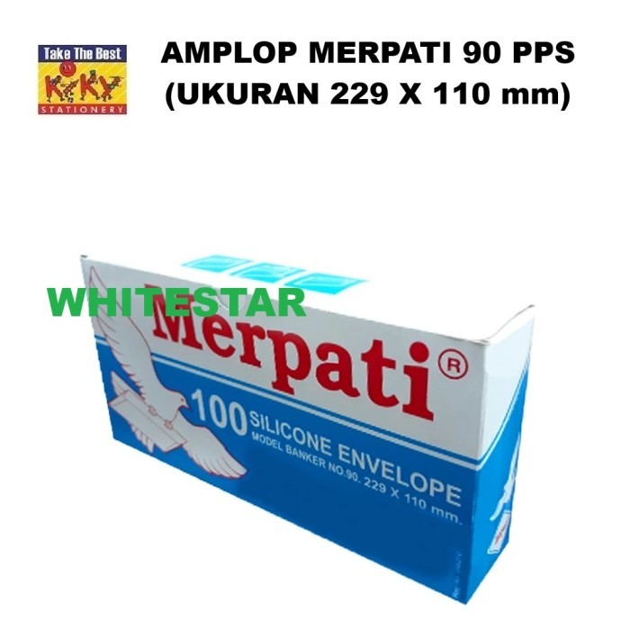 

amplop putih merpati 90 pps polos kecil - 229 x 110 mm