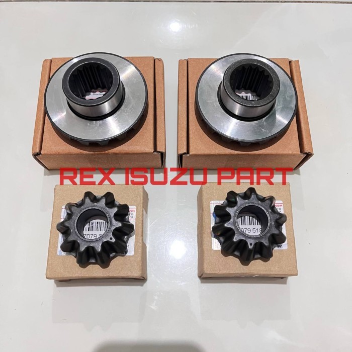 Gigi gear set bolu gardan pinion isuzu traga ori isuzu