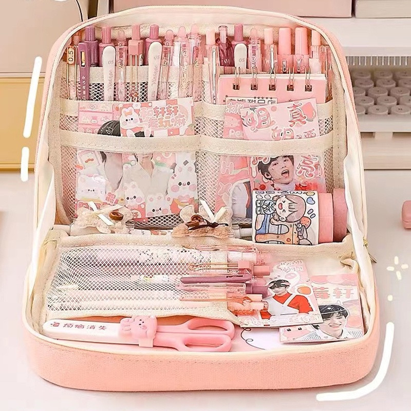 

Termurah 12 Layer Tas Tempat Pensil Case Super Large Capacity Pencil Case Kawaii Canvas Pencil Box
