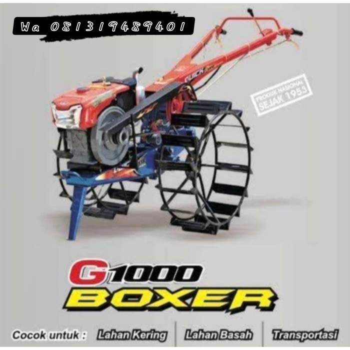 PROMO- TRAKTOR QUICK G1000 LENGKAP RD85 /RD85 TRAKTOR SAWAH- Anyakrawati