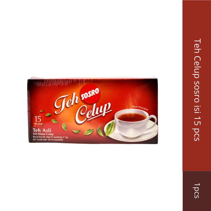 

Teh Celup sosro isi 15 pcs
