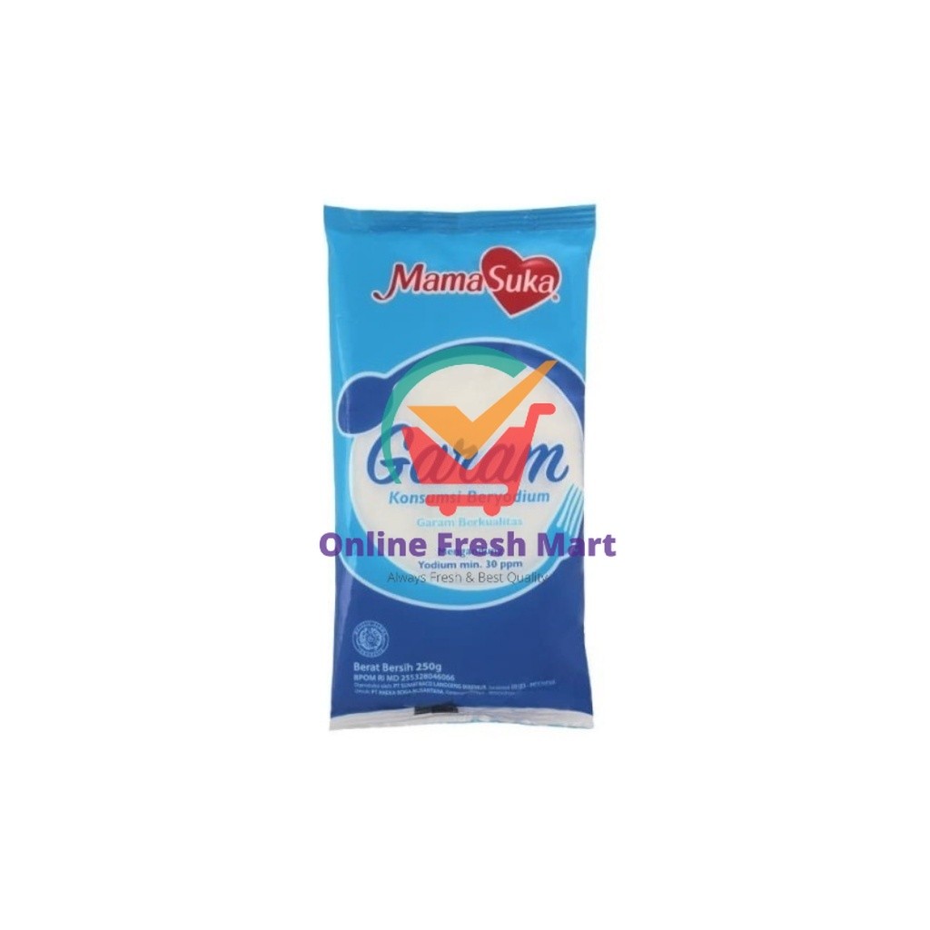 

Mamasuka Garam Reguler Konsumsi Beryodium 250g - Online Fresh Mart Denpasar