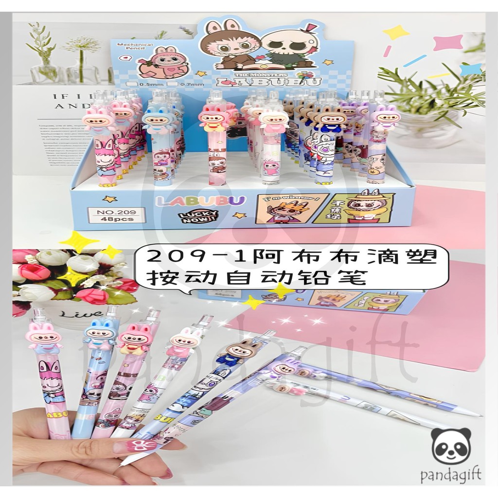 

Pensil Mekanik Sanrio Melody Kuromi Cinnamonroll Capybara Labubu - GG0401